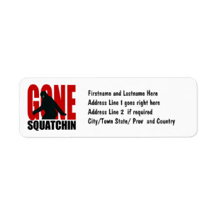 Gone Squatchin - Black and Red