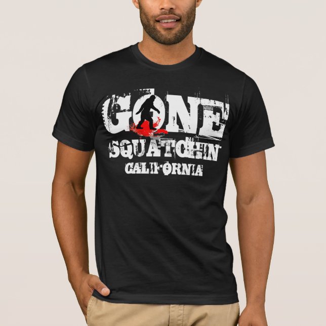 Gone Squatchin  *Black squatch* T-Shirt (Front)