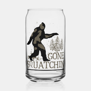 Gone Squatchin Can Glass