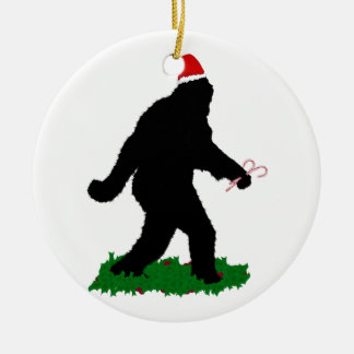 Gone Squatchin' Christmas Ceramic Tree Decoration