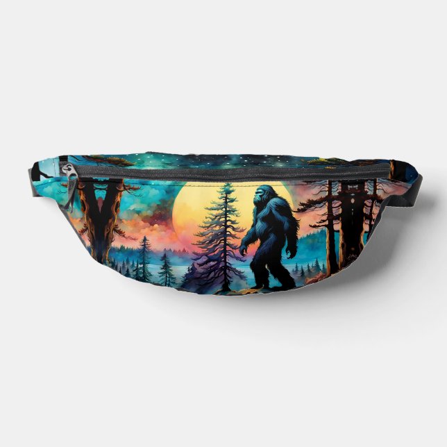 Gone Squatchin' Colourful Sasquatch Landscape Bum Bags (Lay Down)