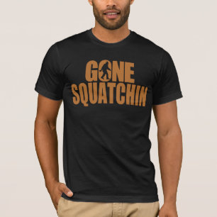 Gone Squatchin Copper and Black T-shirt