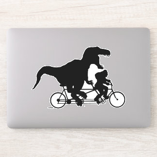 Gone Squatchin cycling with T-rex