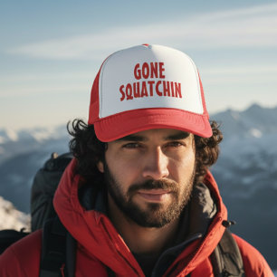 Gone Squatchin – Funny Bigfoot Gift Trucker Hat