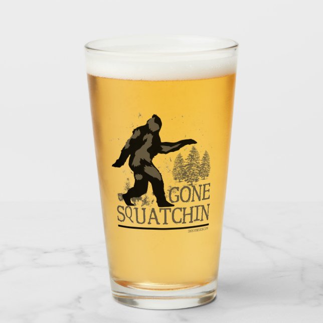 Gone Squatchin Glass (Front Filled)