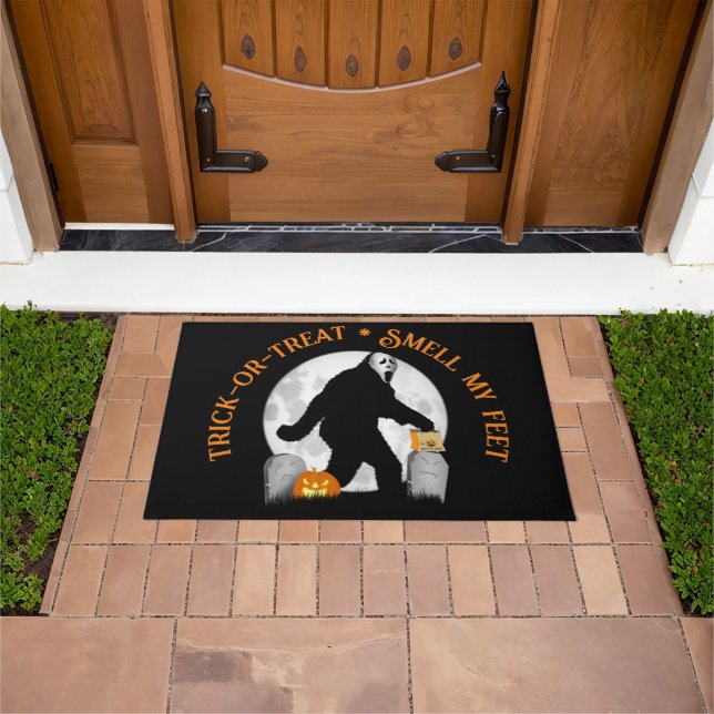 Gone Squatchin' Halloween Doormat (Outdoor)
