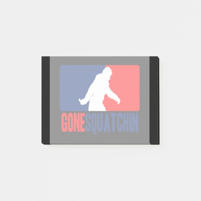 Gone Squatchin League Style Post-it Notes (Front)