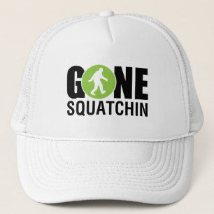 Gone Squatchin Light Green Trucker Hat