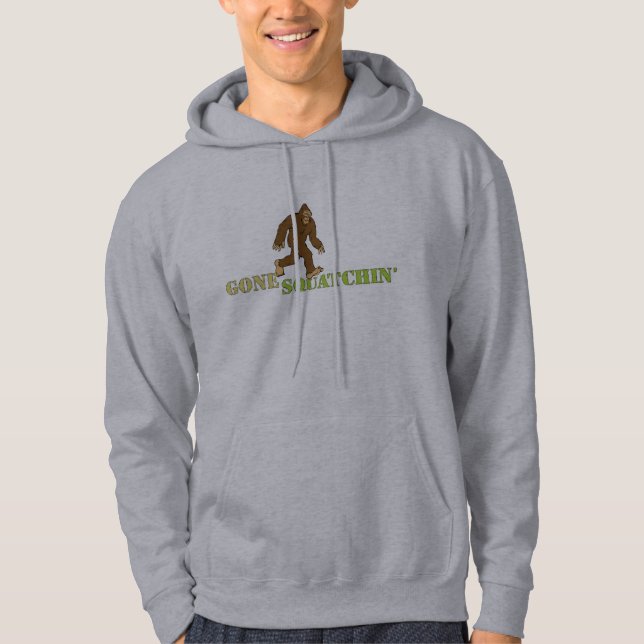 Gone Squatchin looking for Bobo Sasquatch Hunter Hoodie (Front)