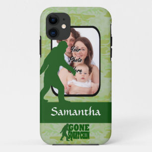 Gone squatchin photo template iPhone 11 case
