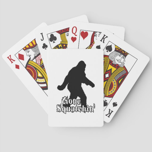 Gone Squatchin' Playing Cards (Back)