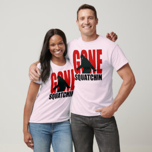 Gone Squatchin (Red & Black) T-Shirt