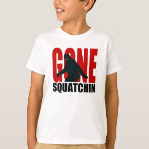 Gone Squatchin (Red & Black) T-Shirt