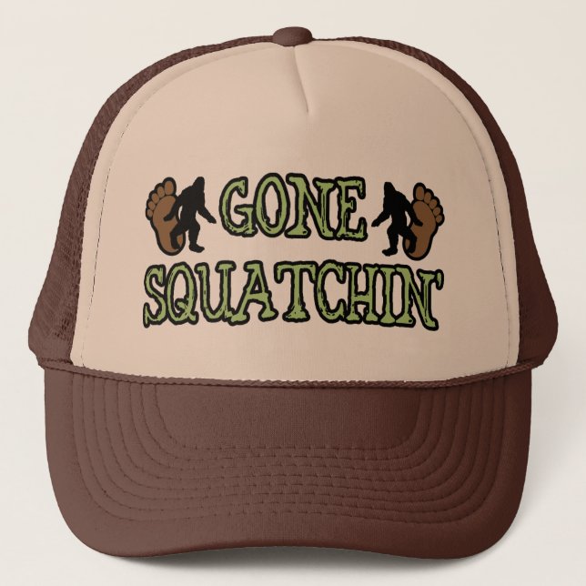 Gone Squatchin' Trucker Hat (Front)