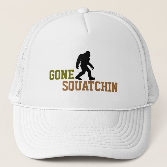 Gone Squatchin Trucker Hat (Front)