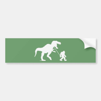 Gone Squatchin with T-rex Bumper Sticker