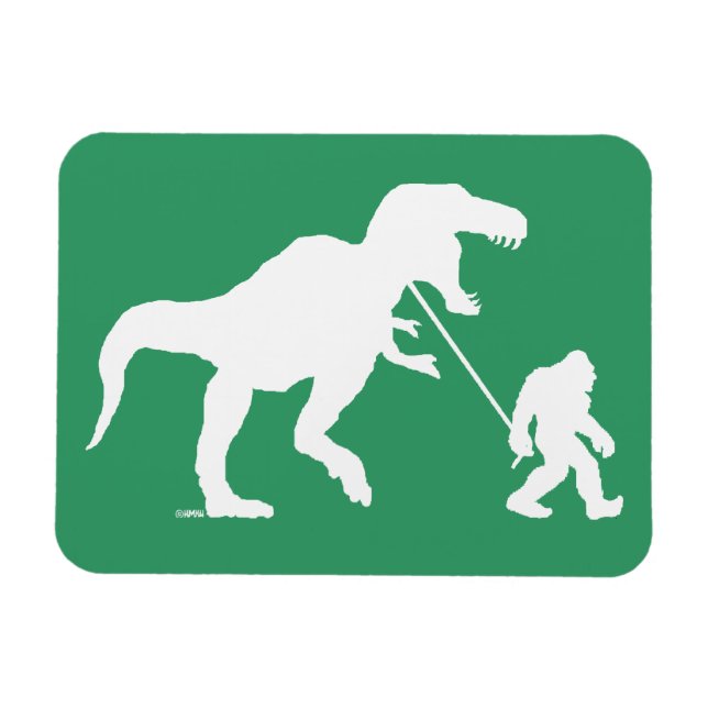 Gone Squatchin with T-rex Magnet (Horizontal)