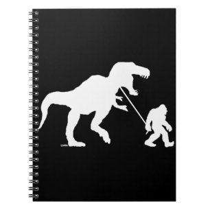 Gone Squatchin with T-rex Spiral Notebook