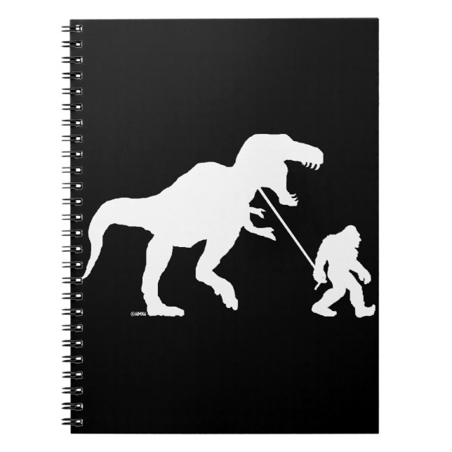 Gone Squatchin with T-rex Spiral Notebook (Front)