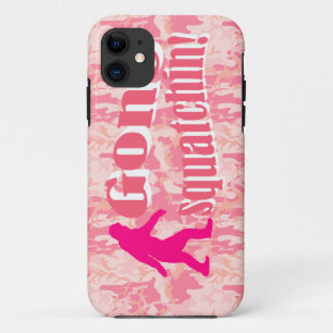 Gone Squatching on pink camouflage Case-Mate iPhone Case