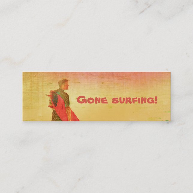 Gone surfing! Business / Contact Card (Front)