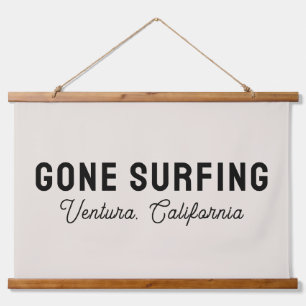 Gone Surfing Custom Beach House Decor Hanging Tapestry