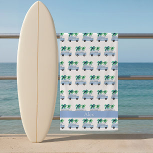 Gone Surfing Surf Van Beach Towel