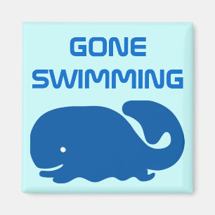 Gone Swimming Magnet