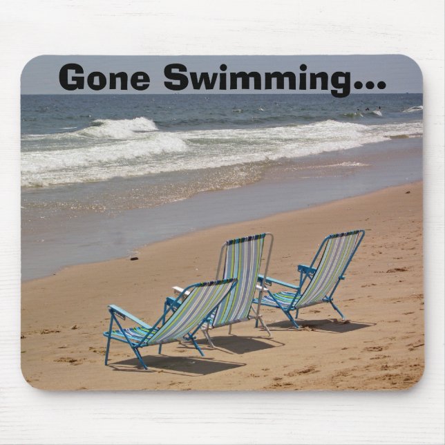Gone Swimming... Mouse Pad (Front)