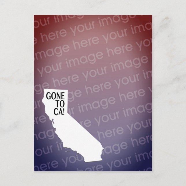 gone to cali photo card (Front)