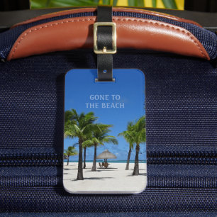 Gone to the Beach (customisable) Luggage Tag