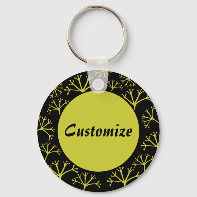Gone with the Wind Template - Black Key Ring (Front)