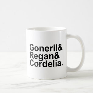 Goneril Regan Cordelia King Lear's Daughters Coffee Mug