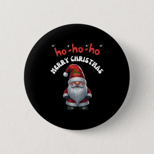Gonk Gnome Merry Christmas Santa Cute  6 Cm Round Badge