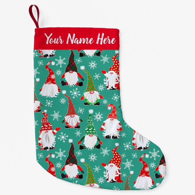  Gonk patterned Small Christmas Stocking (Front)