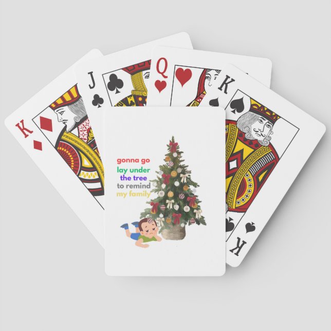 Gonna Go Lay Under The Tree to Remind My Family Playing Cards (Back)