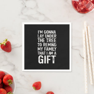 Gonna Lay Under The Tree Xmas Family Gifts Napkin