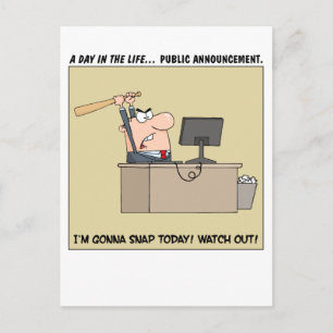Gonna Snap (Angry Worker) Postcard