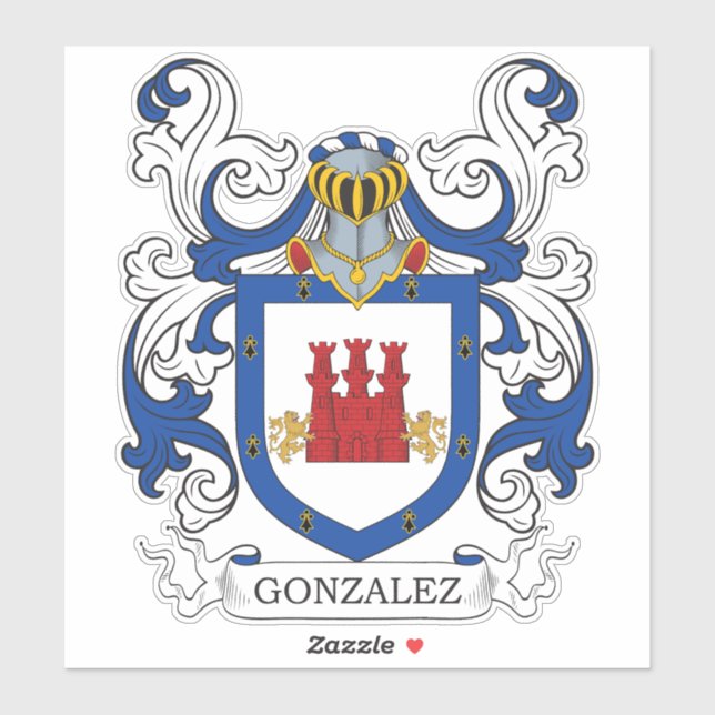 Gonzalez Family Crest (Sheet)