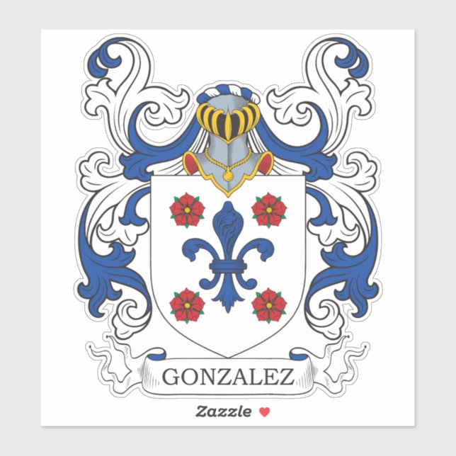 Gonzalez Family Crest (Sheet)