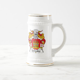 Gonzalez Family Crest Beer Stein
