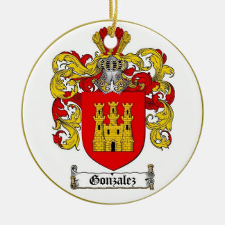  Gonzalez [Spanish] Family Crest * Ceramic Tree Decoration