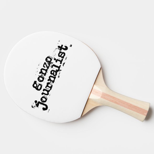 Gonzo Journalist Ping Pong Paddle (Side)