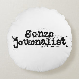 Gonzo Journalist Round Cushion