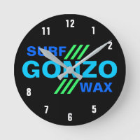 GONZO SURF WAX clock