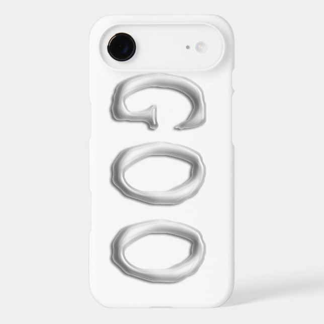 Goo | Clear See Through Gel Font | Customisable Case-Mate iPhone Case (Back)