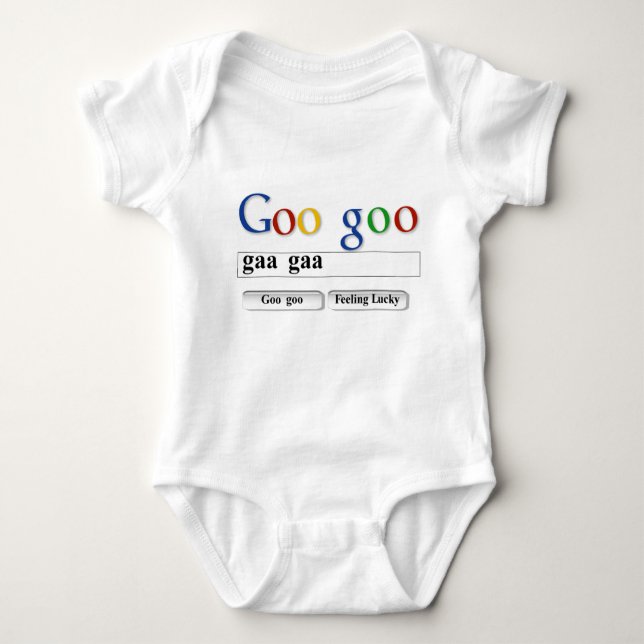 Goo goo T-Shirt Baby Bodysuit (Front)