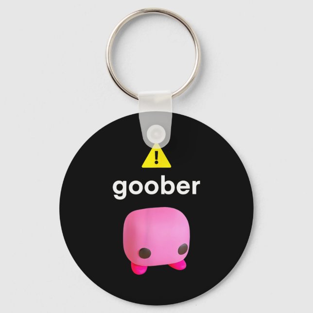 Goober Funny Meme Ironic Weirore  Key Ring (Front)