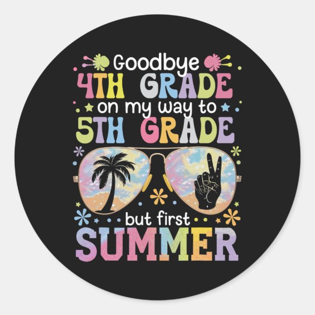 Good22  classic round sticker (Front)