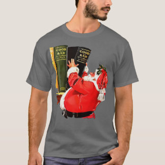 Good And Bad Lists Christmas Fun Vector Art T-Shirt